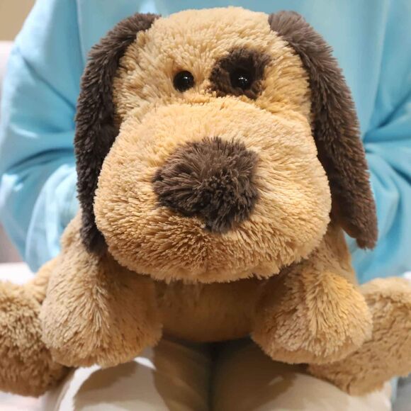 Floppy Stuffed Dog Plush Toy 20 Inch Brown Beagle Labrador Puppy Gift for Kids - Picture 5 of 9